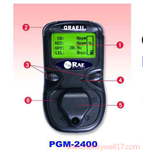 泵吸式四种气体检测仪PGM-2400P